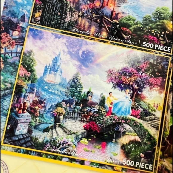 DISNEY Thomas Kinkade 4 in 1 Puzzle Set - Picture 4 of 9